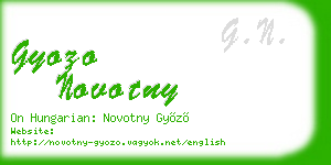 gyozo novotny business card
